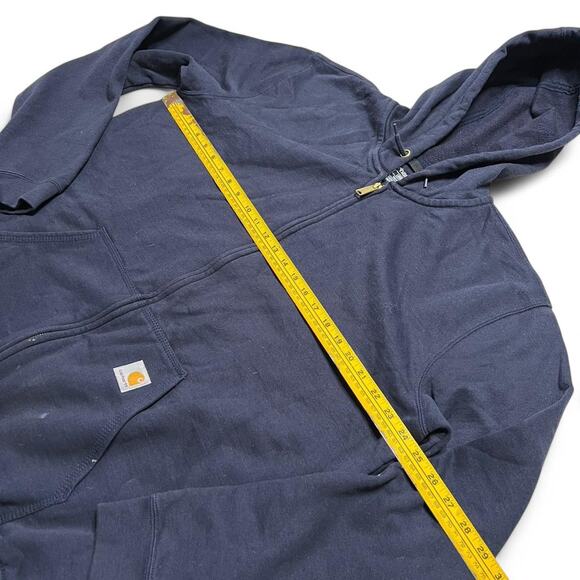 Vintage Carhartt Zip Up Hoodie Men’s Sz Large  Loose Fit Faded Y2K Retro baggy - Picture 6 of 7